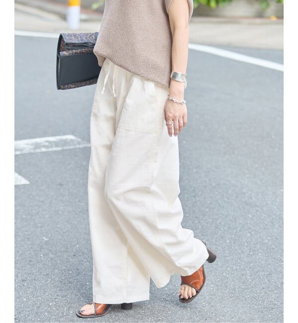 JOURNAL STANDARD「《追加2》コットンリネン EASY Utility パンツ」|その他|ホワイト