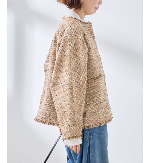 journal standard L'essage「GIOLICA TWEED ドルマンジャケット」|その他|