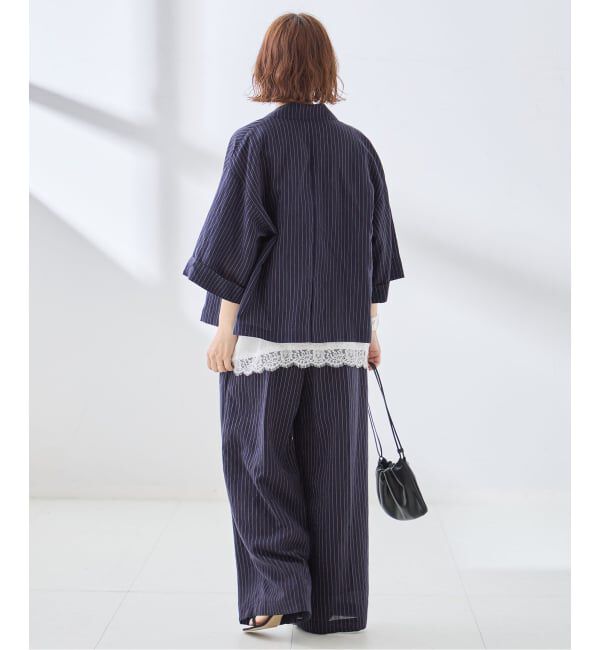 journal standard L'essage「シルクMIXシアー&ストライプジャケット」|テーラードジャケット|