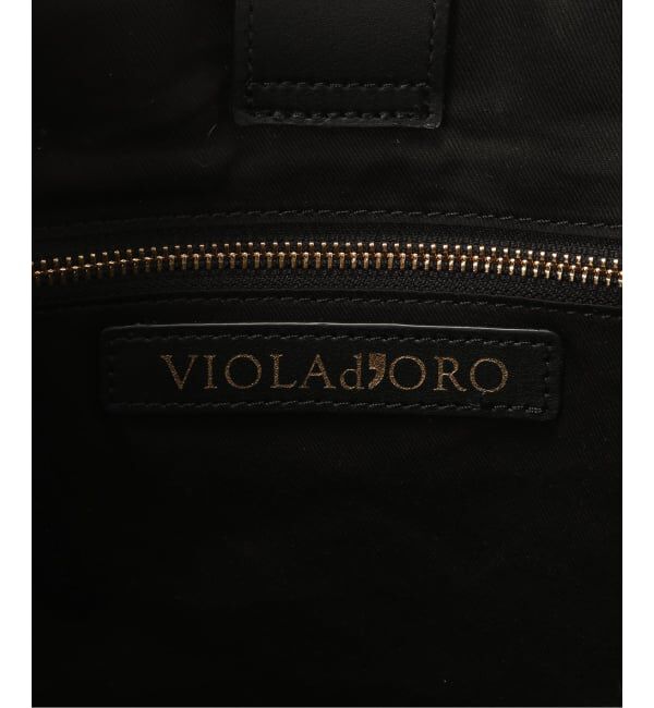  「VIOLAd'ORO/ ヴィオラドーロ サークルカットレザー*アバカBAG」|トートバッグ|
