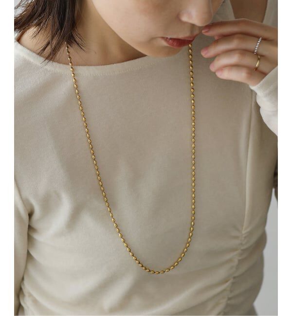  「SOAC/ソーク Drop Chain Long Necklace」|ネックレス|ゴールド