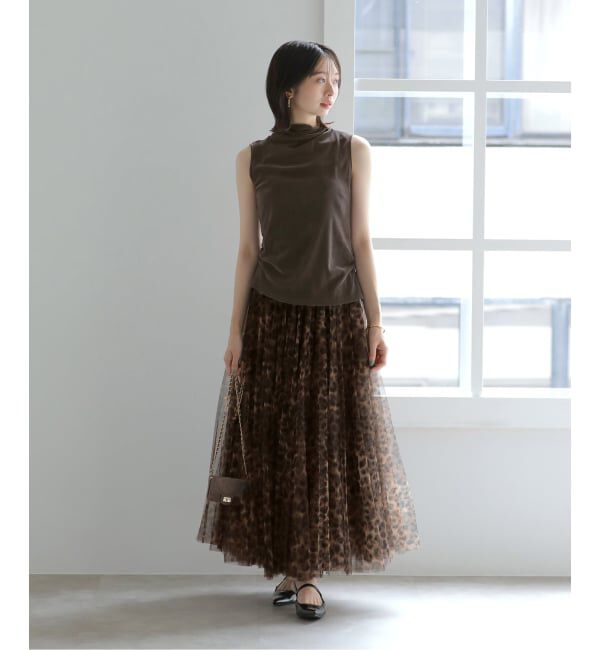  「【洗える】CHOKLATE PARIS /チョコレートパリ レオパード チュールスカート」|スカート|