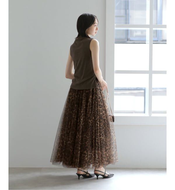  「【洗える】CHOKLATE PARIS /チョコレートパリ レオパード チュールスカート」|スカート|