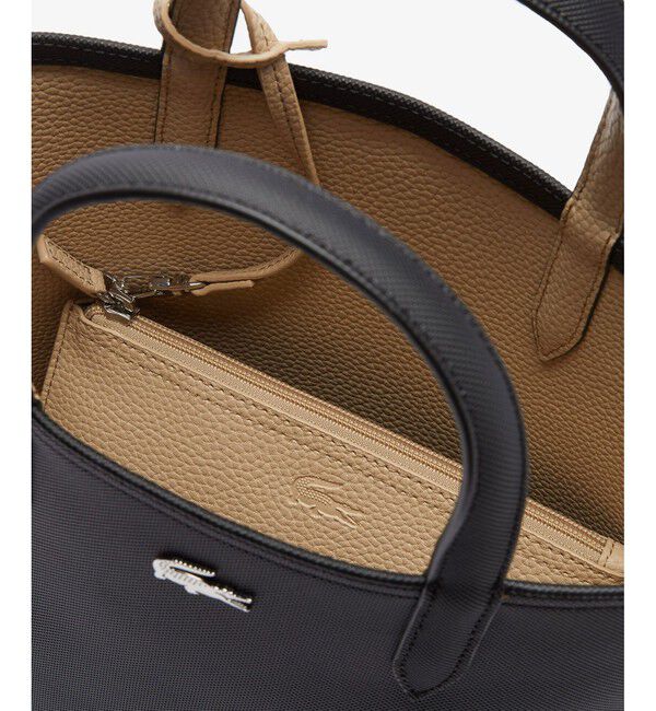 LACOSTE「ANNAリバーシブル縦型 2WAY トートバッグ / クラッチバッグ付き」|トートバッグ|