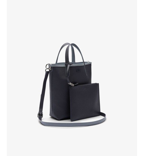 LACOSTE「ANNAリバーシブル縦型 2WAY トートバッグ / クラッチバッグ付き」|トートバッグ|