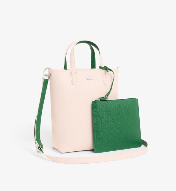 LACOSTE「ANNAリバーシブル縦型 2WAY トートバッグ / クラッチバッグ付き」|トートバッグ|