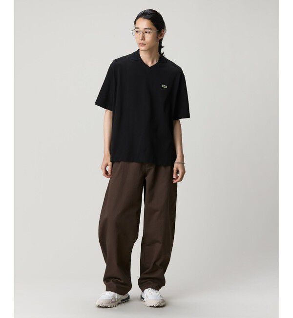 LACOSTE「L.12.12アレンジ スキッパーネックポロシャツ」|ポロシャツ|