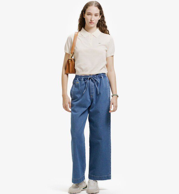 LACOSTE「シアーラメニットポロシャツ」|ポロシャツ|