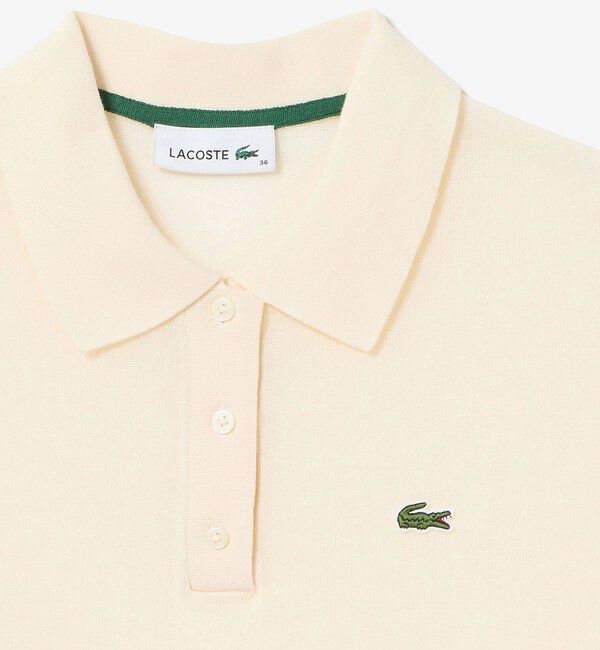 LACOSTE「シアーラメニットポロシャツ」|ポロシャツ|