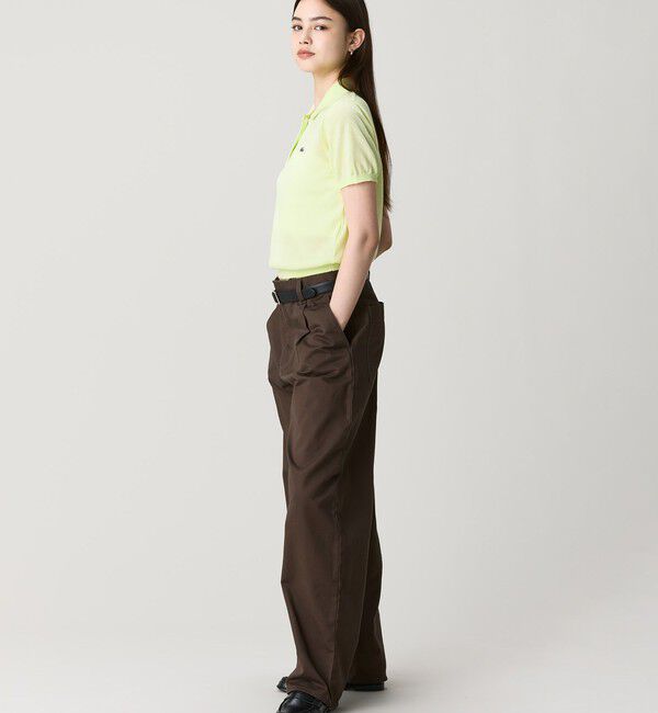 LACOSTE「シアーラメニットポロシャツ」|ポロシャツ|