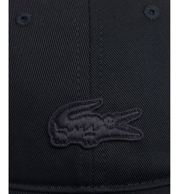 LACOSTE「ワントーンワニロゴツイルキャップ」|キャップ・キャスケット|