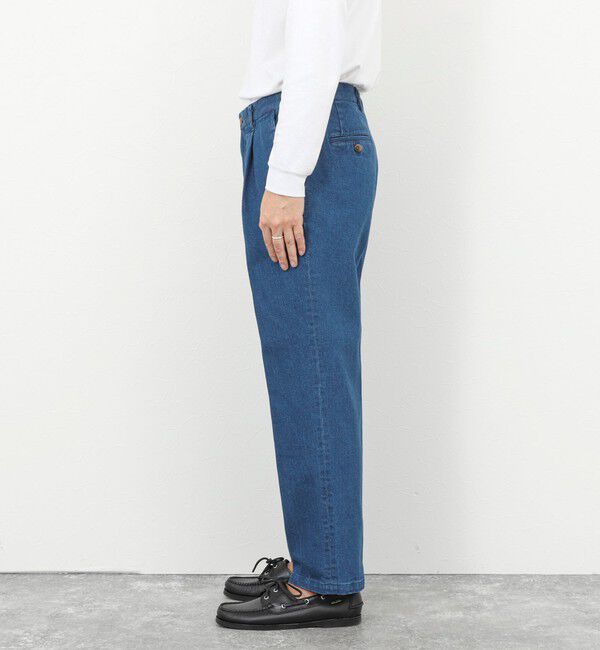 NOLLEY'S goodman「デニムストレッチ ワイドジャスト丈PT 26SS」|デニム|