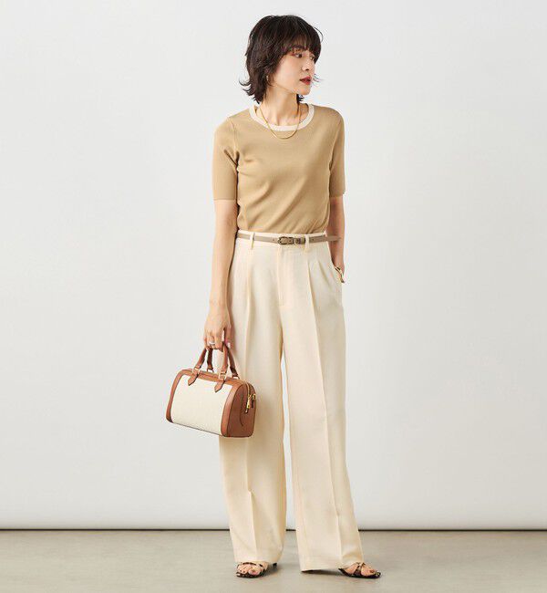 NOLLEY'S sophi「NEW morisachi《セットアップ対応》ウォッシャブルスラブオックスタックワイドパンツ」|その他|