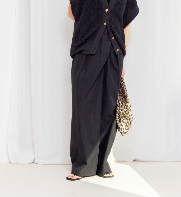 NOLLEY'S「【一部WEB限定サイズ】《撥水》ウォッシャブル撥水ワイドラップパンツ」|その他|