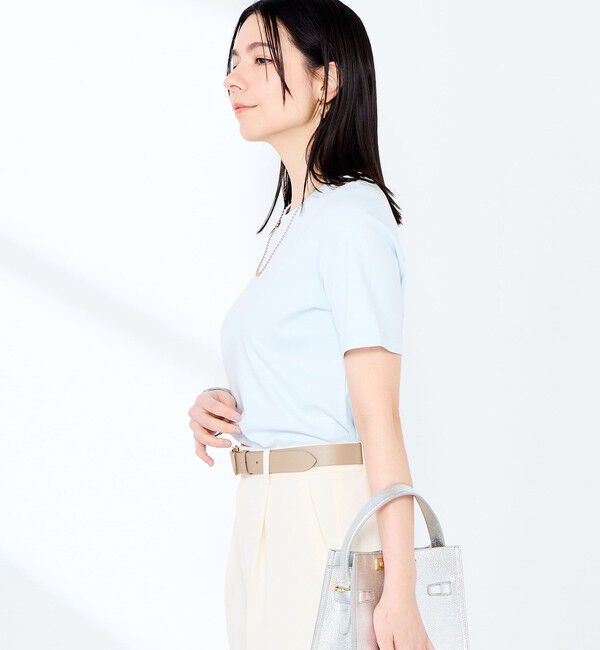 NOLLEY'S sophi「《撥水/汗染み軽減》ベイシック丈Tシャツ」|Tシャツ・カットソー|