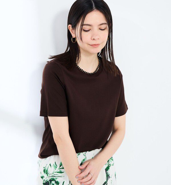 NOLLEY'S sophi「《撥水/汗染み軽減》ベイシック丈Tシャツ」|Tシャツ・カットソー|