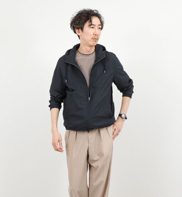 NOLLEY'S goodman「【HERNO】MICRO RIPSTOP NYLON HOODIE」|ブルゾン・スタジャン|