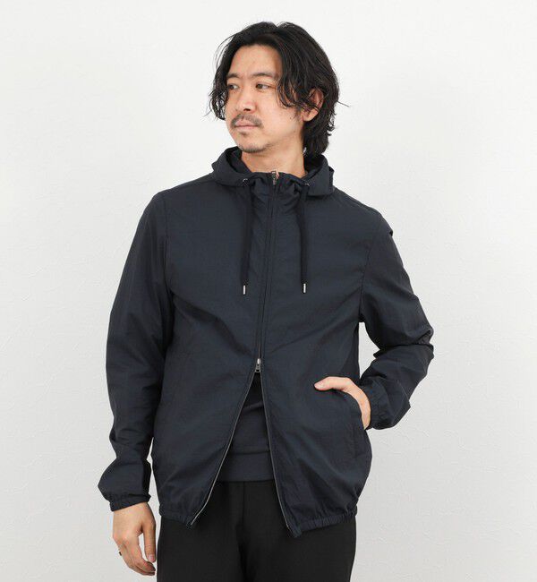 NOLLEY'S goodman「【HERNO】MICRO RIPSTOP NYLON HOODIE」|ブルゾン・スタジャン|