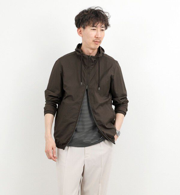 NOLLEY'S goodman「【HERNO】MICRO RIPSTOP NYLON HOODIE」|ブルゾン・スタジャン|