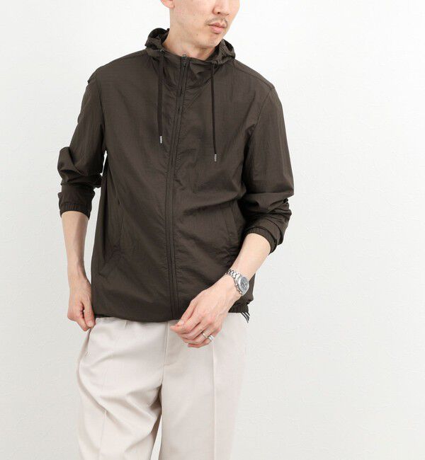 NOLLEY'S goodman「【HERNO】MICRO RIPSTOP NYLON HOODIE」|ブルゾン・スタジャン|