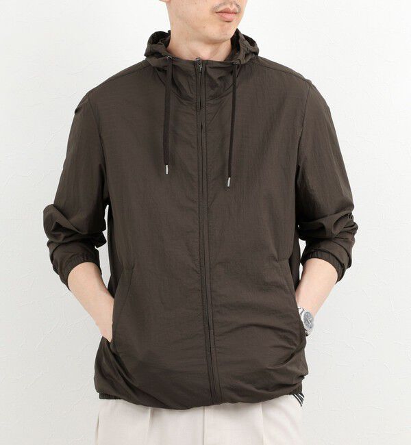 NOLLEY'S goodman「【HERNO】MICRO RIPSTOP NYLON HOODIE」|ブルゾン・スタジャン|