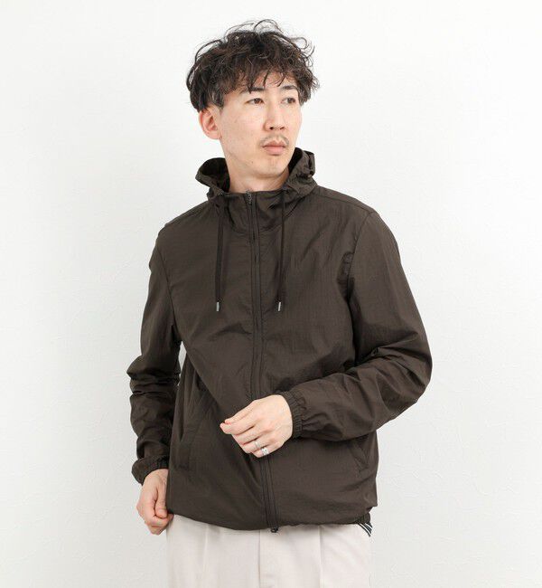 NOLLEY'S goodman「【HERNO】MICRO RIPSTOP NYLON HOODIE」|ブルゾン・スタジャン|