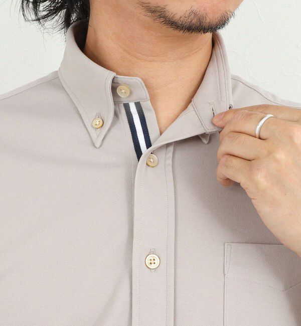 NOLLEY'S goodman「《ビジカジ対応》カノコテープBD SS 半袖ボタンダウンシャツ 26SS」|シャツ・ブラウス|