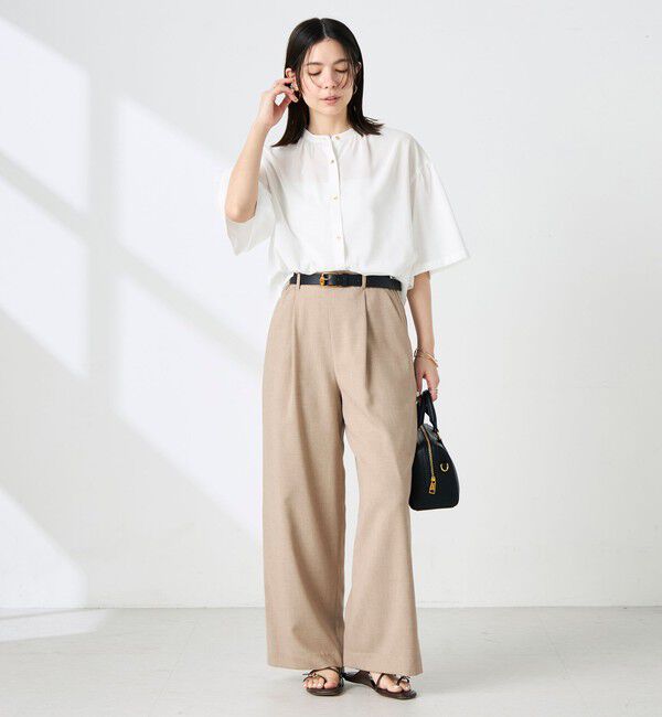 NOLLEY'S「【BECシリーズ】ウォッシャブル袖2ＷAYシアーボイルブラウス」|シャツ・ブラウス|