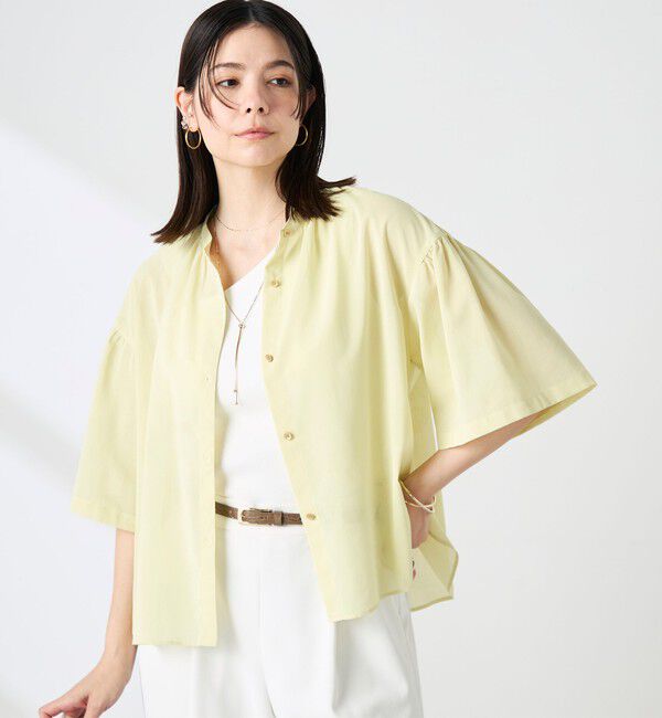 NOLLEY'S「【BECシリーズ】ウォッシャブル袖2ＷAYシアーボイルブラウス」|シャツ・ブラウス|