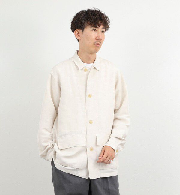 NOLLEY'S goodman「Li/R リネンレーヨン シャツブルゾン 26SS」|ブルゾン・スタジャン|