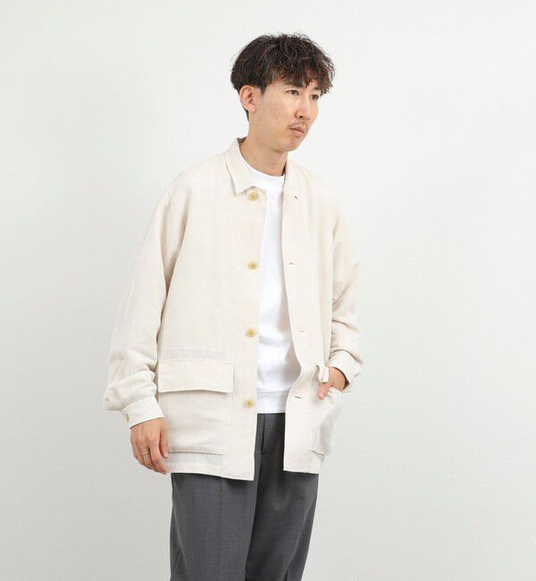 NOLLEY'S goodman「Li/R リネンレーヨン シャツブルゾン 26SS」|ブルゾン・スタジャン|