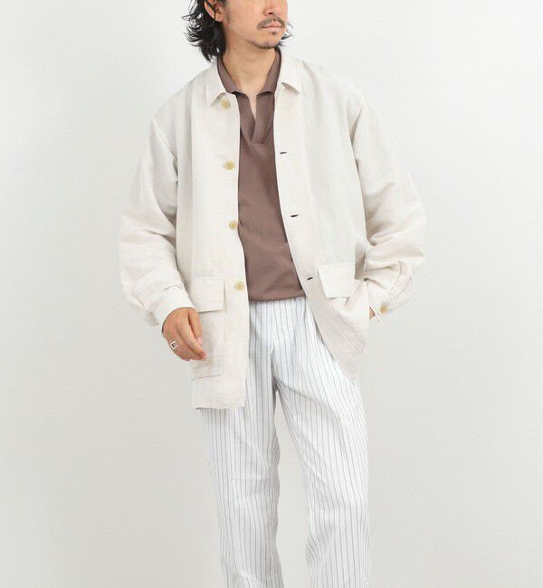NOLLEY'S goodman「Li/R リネンレーヨン シャツブルゾン 26SS」|ブルゾン・スタジャン|