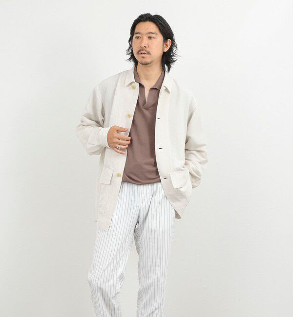 NOLLEY'S goodman「Li/R リネンレーヨン シャツブルゾン 26SS」|ブルゾン・スタジャン|