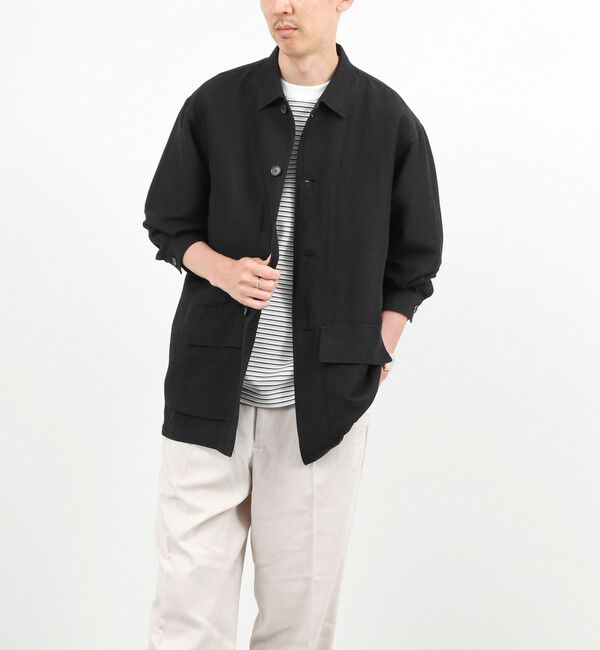 NOLLEY'S goodman「Li/R リネンレーヨン シャツブルゾン 26SS」|ブルゾン・スタジャン|