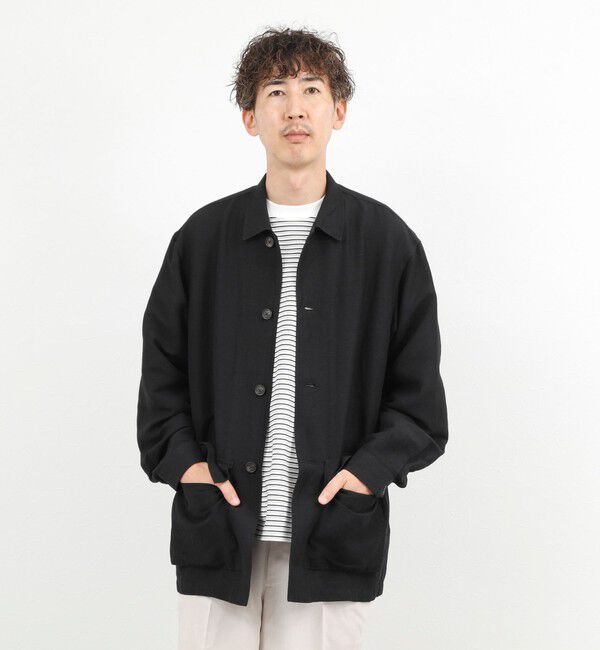 NOLLEY'S goodman「Li/R リネンレーヨン シャツブルゾン 26SS」|ブルゾン・スタジャン|