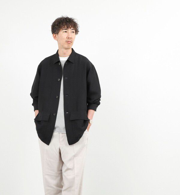 NOLLEY'S goodman「Li/R リネンレーヨン シャツブルゾン 26SS」|ブルゾン・スタジャン|