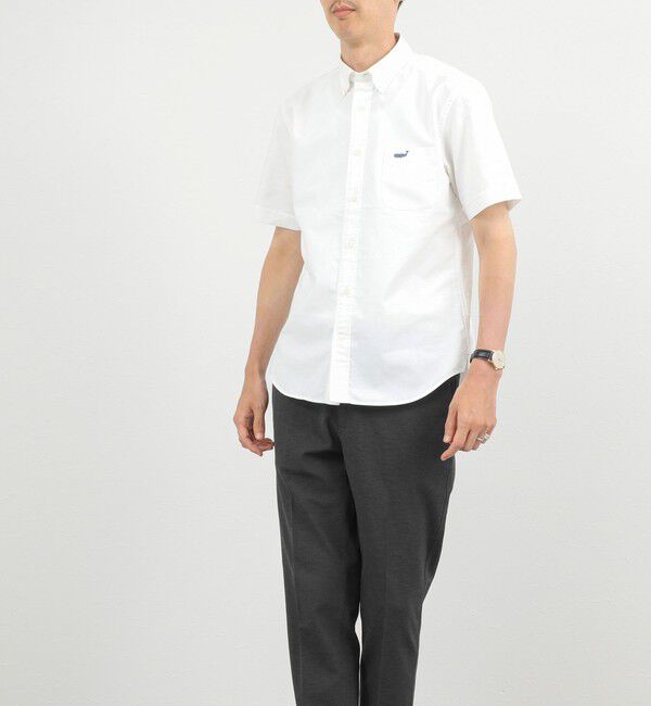 NOLLEY'S goodman「クジラBD S/S サッカー/オックス 半袖シャツ 26SS」|シャツ・ブラウス|