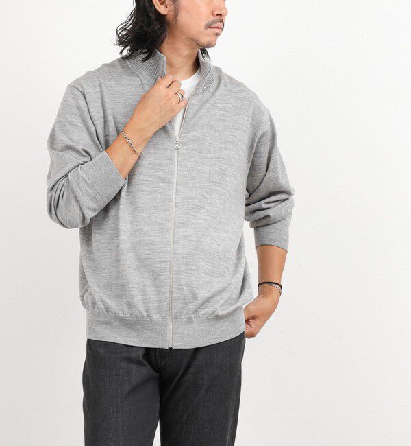 NOLLEY'S goodman「ハイゲージウォッシャブルニットスタンドジップ 26AW」|ニット・セーター|