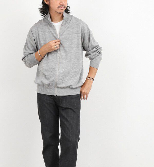NOLLEY'S goodman「ハイゲージウォッシャブルニットスタンドジップ 26AW」|ニット・セーター|