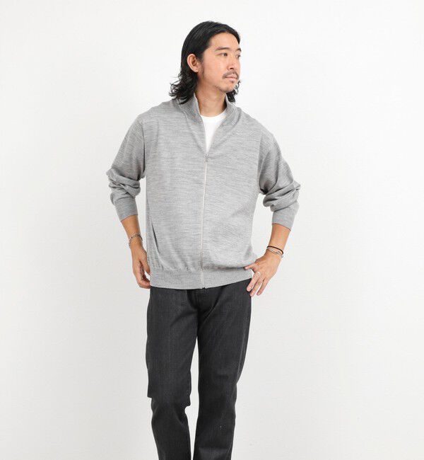 NOLLEY'S goodman「ハイゲージウォッシャブルニットスタンドジップ 26AW」|ニット・セーター|