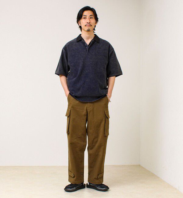 GLOSTER「【大人の抜け感】スノーウォッシュ ヘンリーネックプルオーバー」|ニット・セーター|