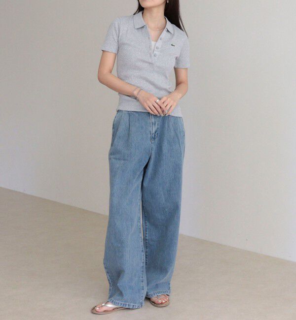 fredy emue「【LACOSTE/ラコステ】ワンポイントリブポロシャツ」|ポロシャツ|