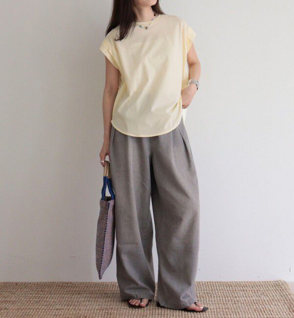 fredy emue「シルケットフレンチタックTシャツ」|Tシャツ・カットソー|