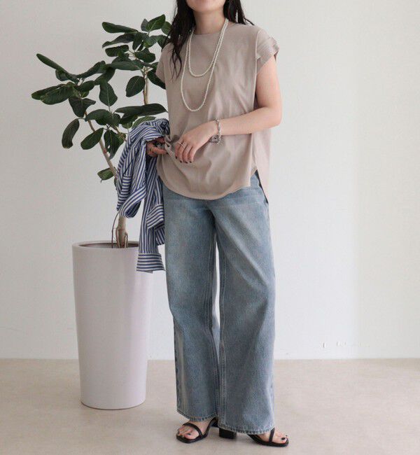 fredy emue「シルケットフレンチタックTシャツ」|Tシャツ・カットソー|