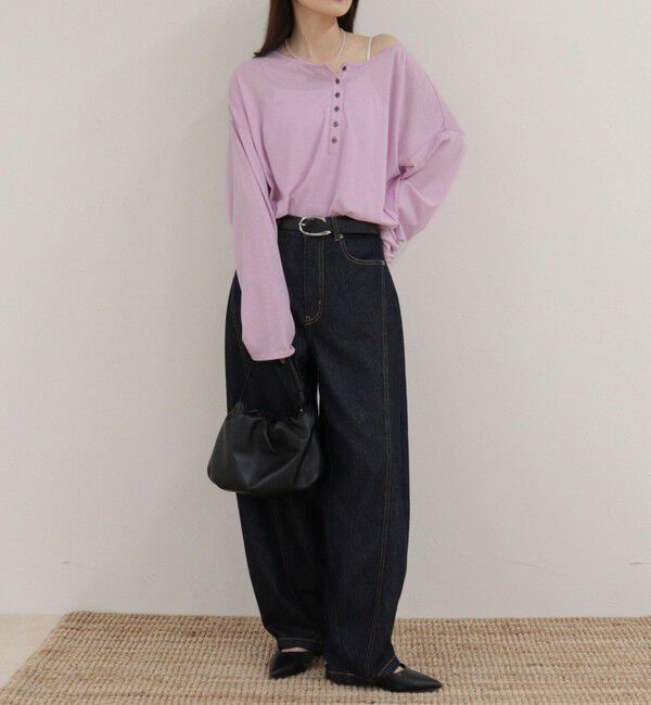 fredy emue「ヘンリー2WAYルーズロンTシャツ」|Tシャツ・カットソー|