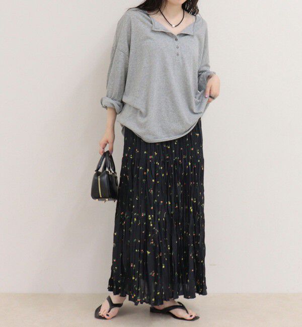 fredy emue「ヘンリー2WAYルーズロンTシャツ」|Tシャツ・カットソー|