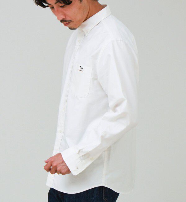 GLOSTER「【フレブル刺繍】ベーシックオックス ボタンダウンシャツ」|シャツ・ブラウス|