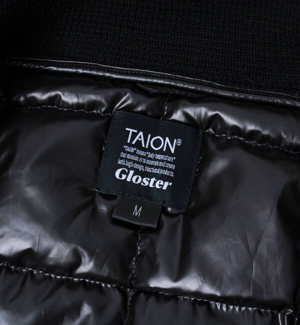GLOSTER「【TAION/タイオン】別注 指ぬきニットスリーブ ハイネックダウンジャケット」|ダウン|