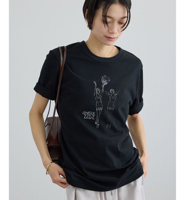 SALON adam et rope'「【Angie La La for SALON】コラボプリントTEE」|Tシャツ・カットソー|