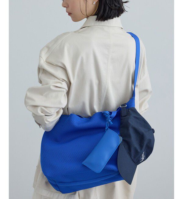 SALON adam et rope'「【WEB限定】2WAYニットジャガードトート / 軽量」|トートバッグ|ブルー(44)